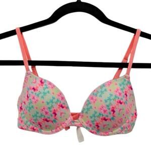 VS Victoria's Secret PINK Wear Everywhere Demi Tie Dye Underwire Bra 32D C